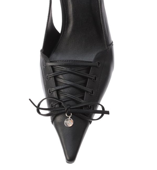 EMODA「レースアップリボンパンプス」|パンプス|