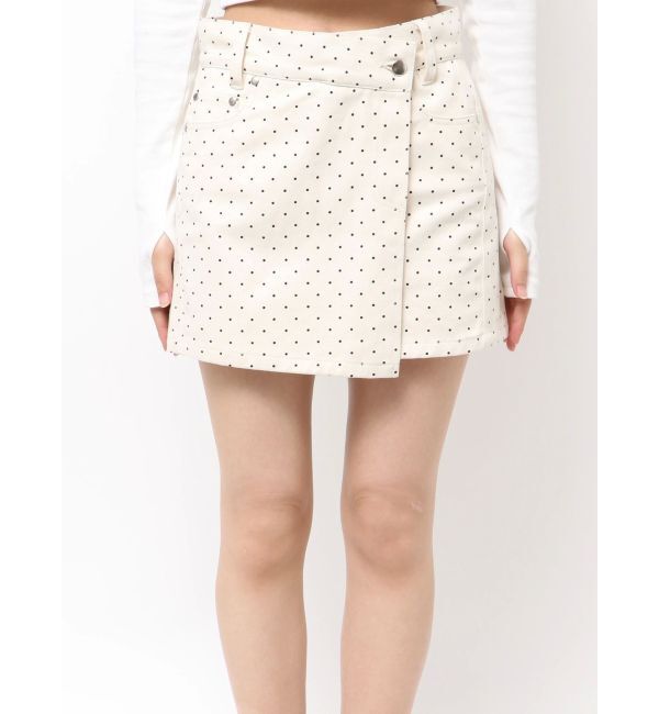 EMODA「アシンメトリーラップスカート」|スカート|アイボリー