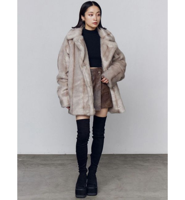 EMODA「アシンメトリーラップスカート」|スカート|