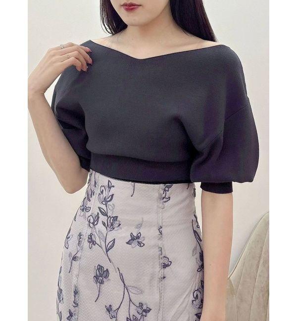 MERCURYDUO「総針バルーン袖ニット」|ニット・セーター|