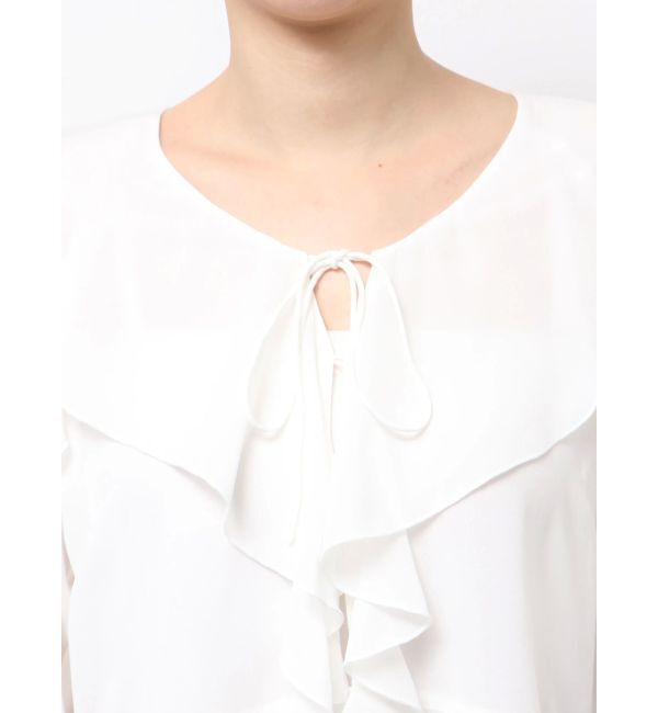MERCURYDUO「シフォンラッフルブラウス」|シャツ・ブラウス|