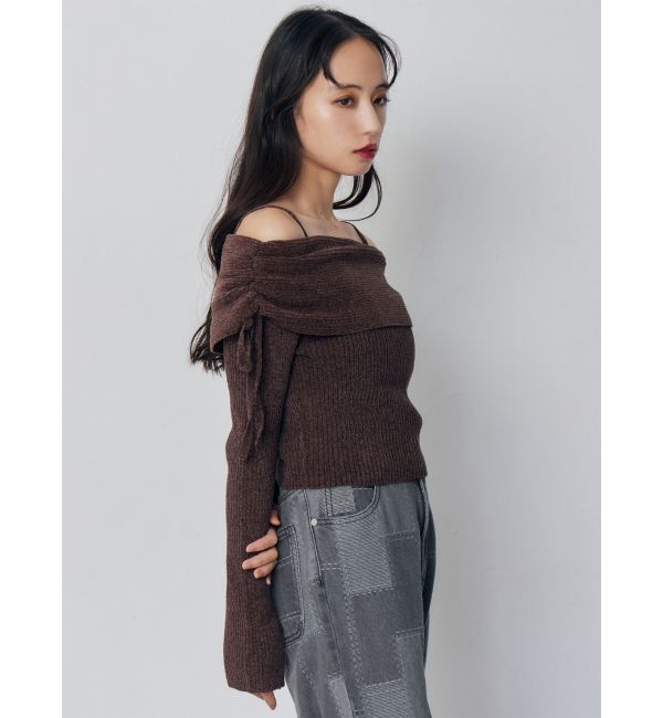 MURUA「モールヤーンオフショルニット」|ニット・セーター|