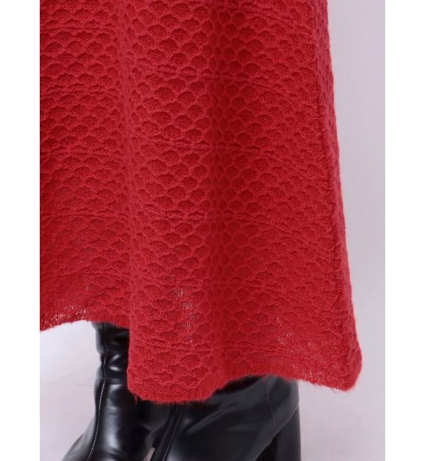 LAGUNAMOON「ダイヤパターンモヘヤニットワンピース」|ワンピース|