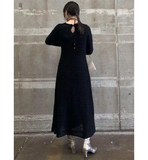LAGUNAMOON「ダイヤパターンモヘヤニットワンピース」|ワンピース|