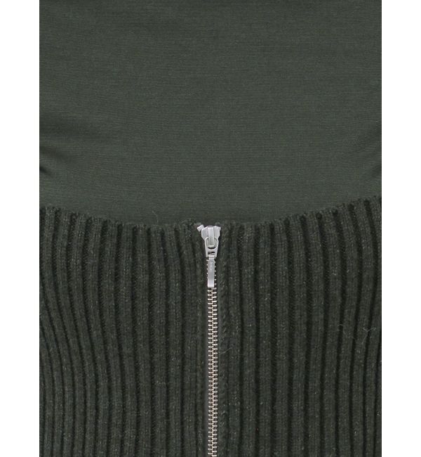 LAGUNAMOON「フロントZIPニットビスチェセットワンピース」|ワンピース|