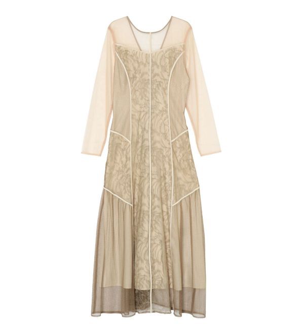 LAGUNAMOON「LADYブロッキングレースワンピース」|ドレス|