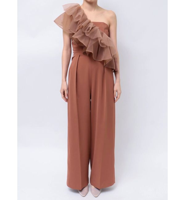 LAGUNAMOON「LADYチュールカラーベアパンツドレス」|ドレス|