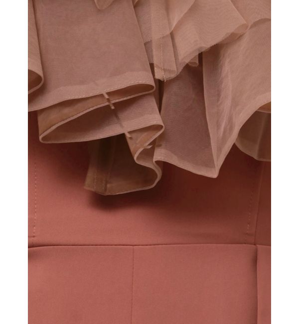 LAGUNAMOON「LADYチュールカラーベアパンツドレス」|ドレス|