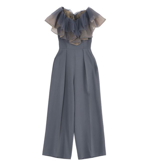 LAGUNAMOON「LADYチュールカラーベアパンツドレス」|ドレス|