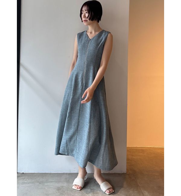 LAGUNAMOON「【追加生産】フロントZIPミックスカラーワンピース」|ワンピース|