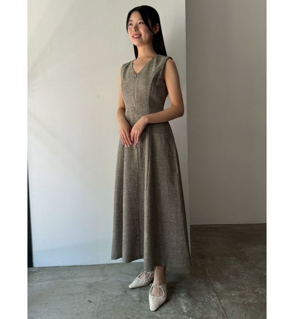 LAGUNAMOON「【追加生産】フロントZIPミックスカラーワンピース」|ワンピース|