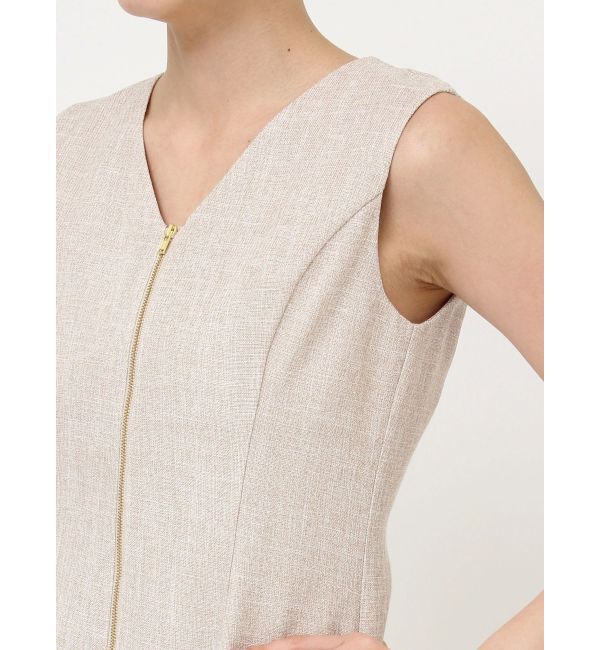 LAGUNAMOON「【追加生産】フロントZIPミックスカラーワンピース」|ワンピース|