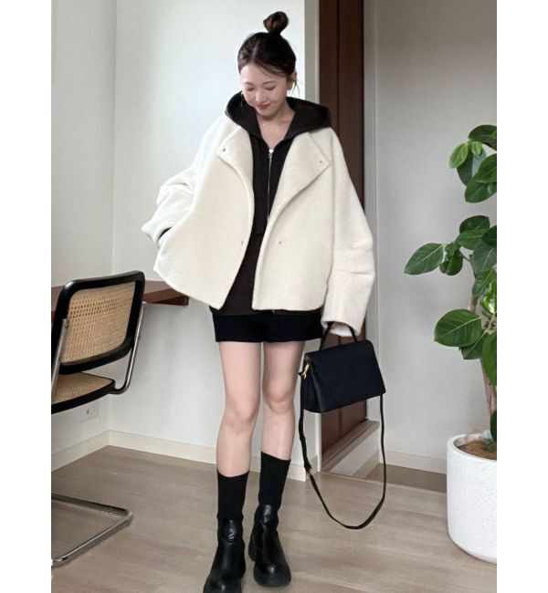 LAGUNAMOON「【REVIVAL】ボアブルゾン」|ブルゾン・スタジャン|