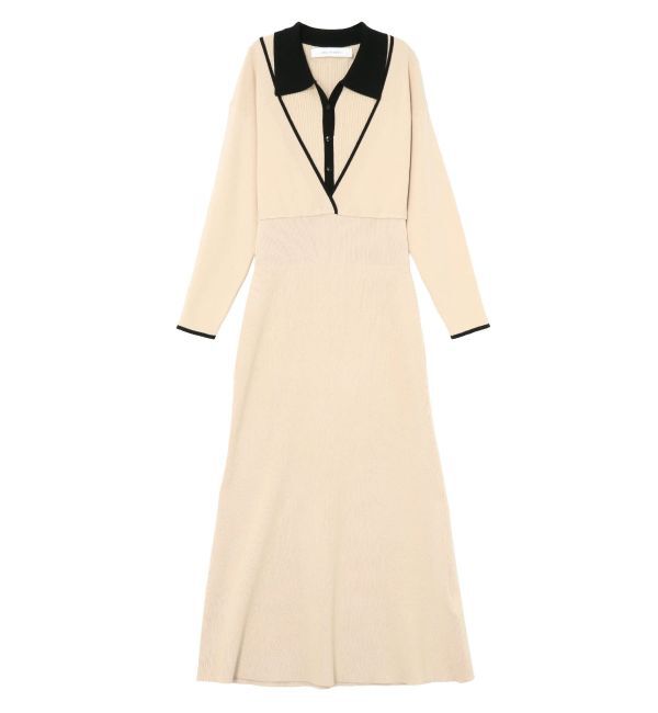 LAGUNAMOON「ラインディティールナローニットワンピース」|ワンピース|