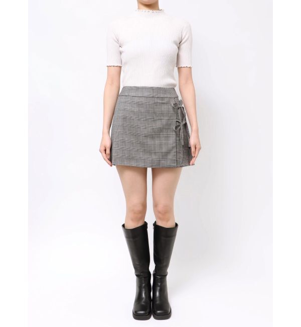 EVRIS「リボンデザインミニスカート【セットアップ着用可能】」|スカート|