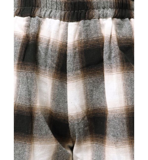 EVRIS「サイドギャザーチェックショートパンツ【セットアップ着用可能】」|その他|