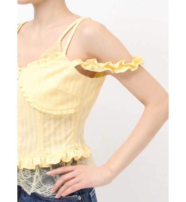 EVRIS「フリルドッキングトップス」|キャミソール|