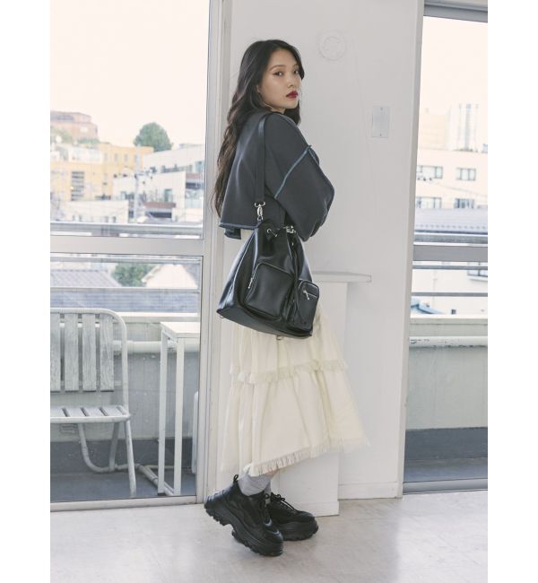 jouetie「フリンジティアードスカート」|スカート|