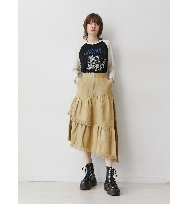 jouetie「フリンジティアードスカート」|スカート|