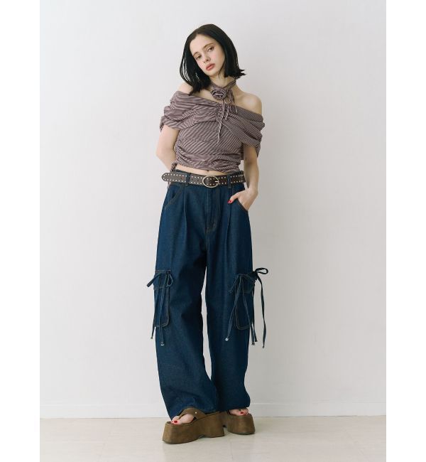 jouetie「カバートングサンダルブーツ」|ロングブーツ|