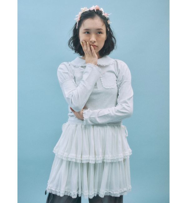 merry jenny「frilly polo tops」|ポロシャツ|