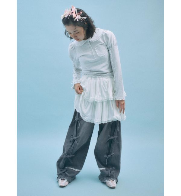 merry jenny「frilly polo tops」|ポロシャツ|