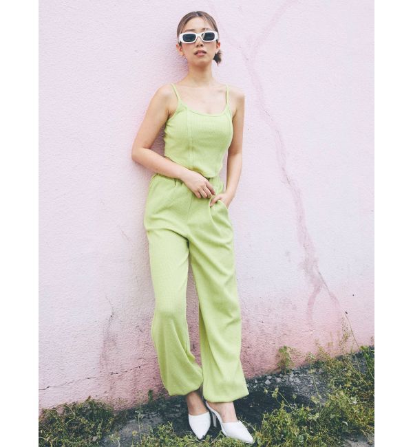 GYDA「front roundワッフルビスチェ」|キャミソール|