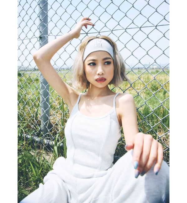 GYDA「front roundワッフルビスチェ」|キャミソール|