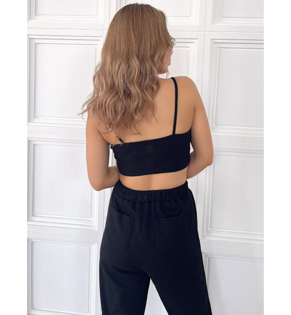 GYDA「front roundワッフルビスチェ」|キャミソール|