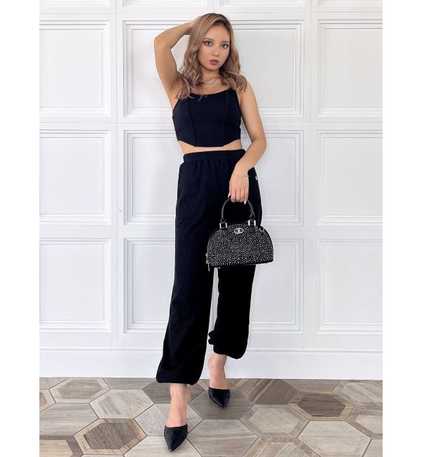 GYDA「front roundワッフルビスチェ」|キャミソール|