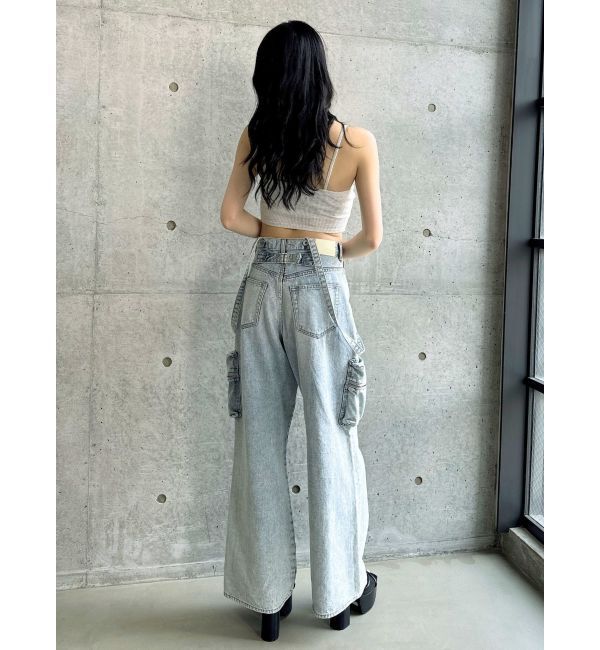 GYDA「front roundワッフルビスチェ」|キャミソール|