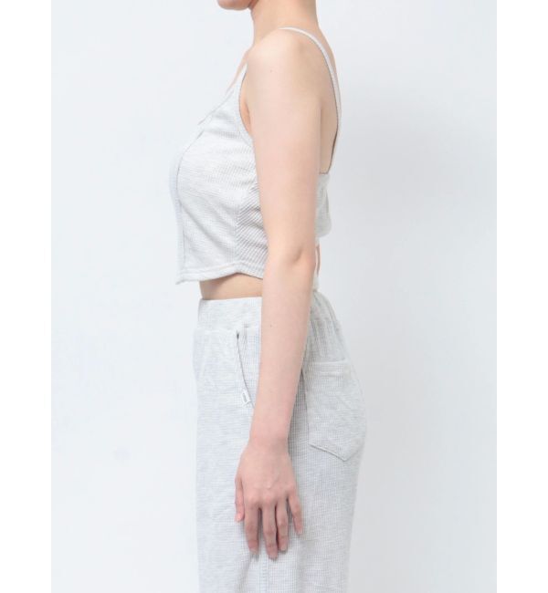 GYDA「front roundワッフルビスチェ」|キャミソール|