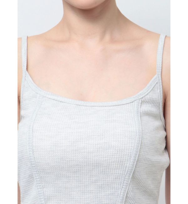 GYDA「front roundワッフルビスチェ」|キャミソール|
