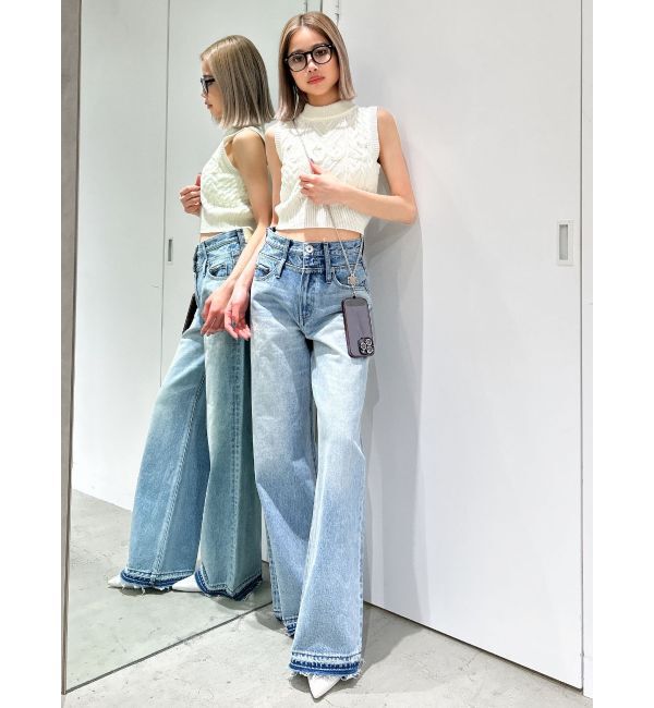 GYDA「NOUSノースリケーブルニットトップス」|ニット・セーター|