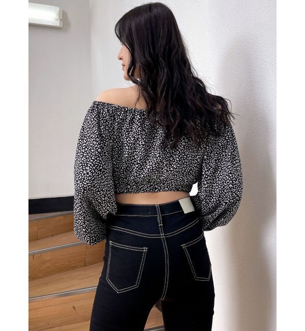 GYDA「レオパードオフショルコルセットブラウス」|シャツ・ブラウス|