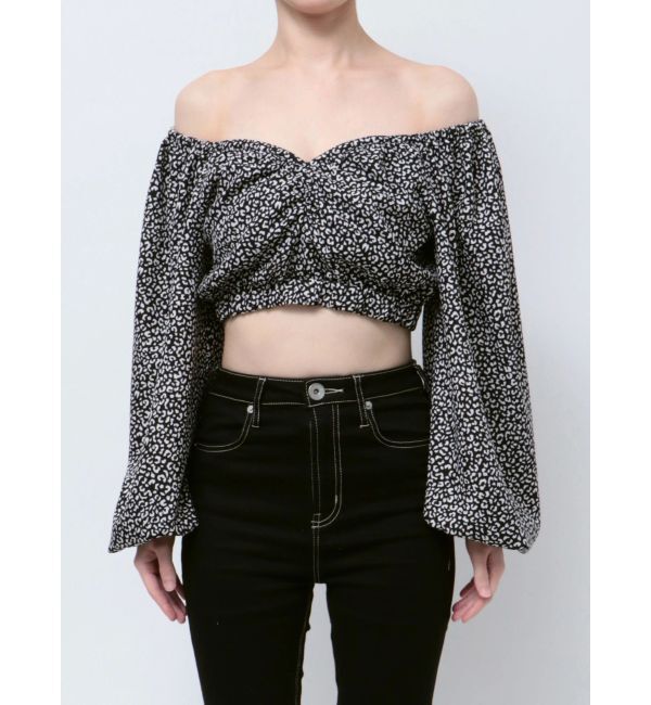 GYDA「レオパードオフショルコルセットブラウス」|シャツ・ブラウス|