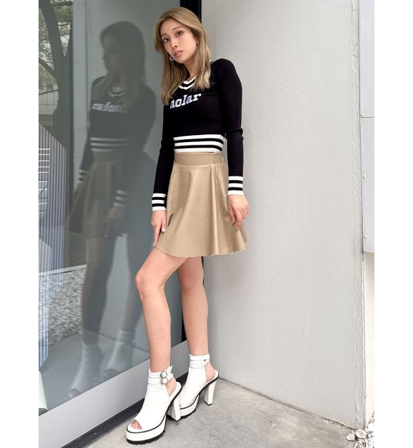 GYDA「レースラインフレアミニスカートライクショートパンツ【SETUP着用可】」|スカート|