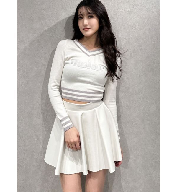 GYDA「レースラインフレアミニスカートライクショートパンツ【SETUP着用可】」|スカート|