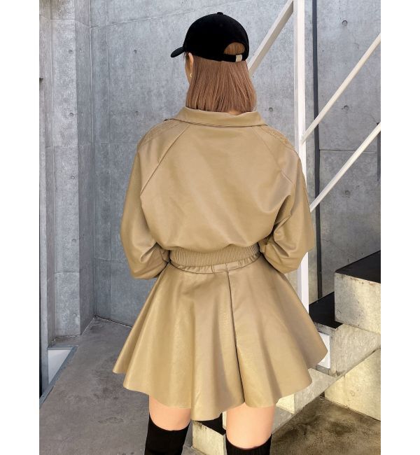 GYDA「レースラインフレアミニスカートライクショートパンツ【SETUP着用可】」|スカート|