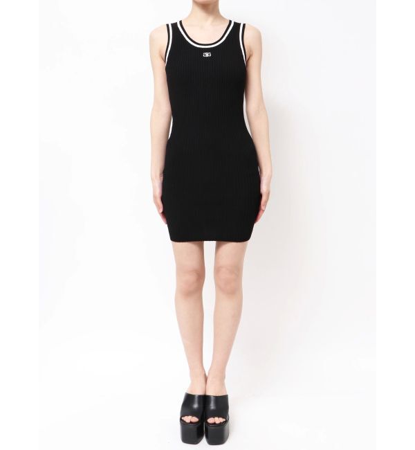 GYDA「SymmetryGYDA ラインリブニットワンピース」|ワンピース|