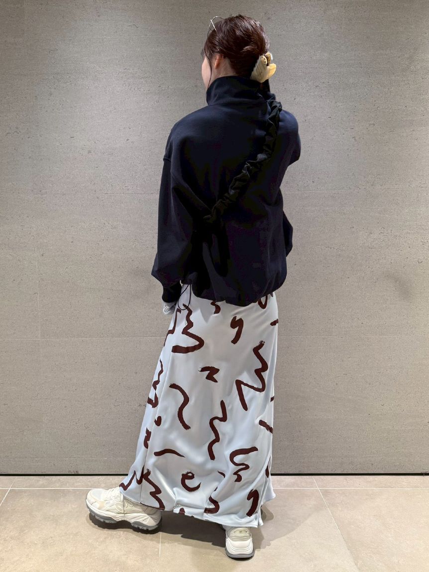 emmi atelier「サテンナロースカート【セットアップ対応】」|スカート|