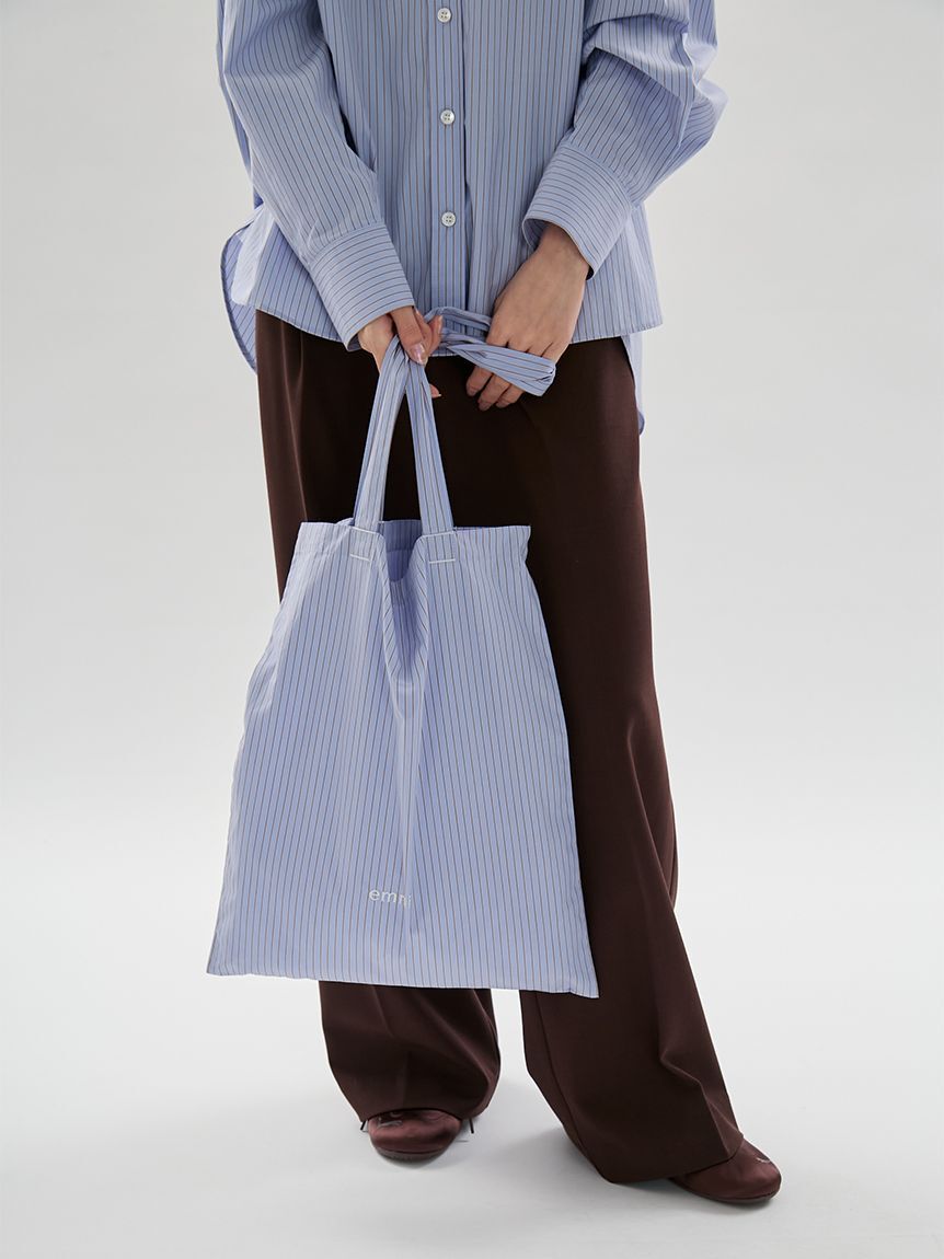 emmi atelier「【ONLINE限定カラーあり】シュシュ付きemmiロゴトートバッグ」|トートバッグ|