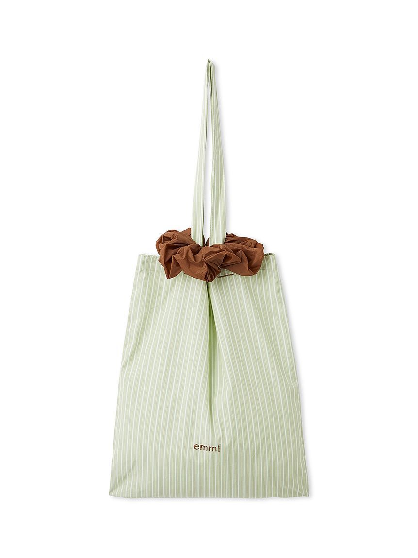 emmi atelier「【ONLINE限定カラーあり】シュシュ付きemmiロゴトートバッグ」|トートバッグ|