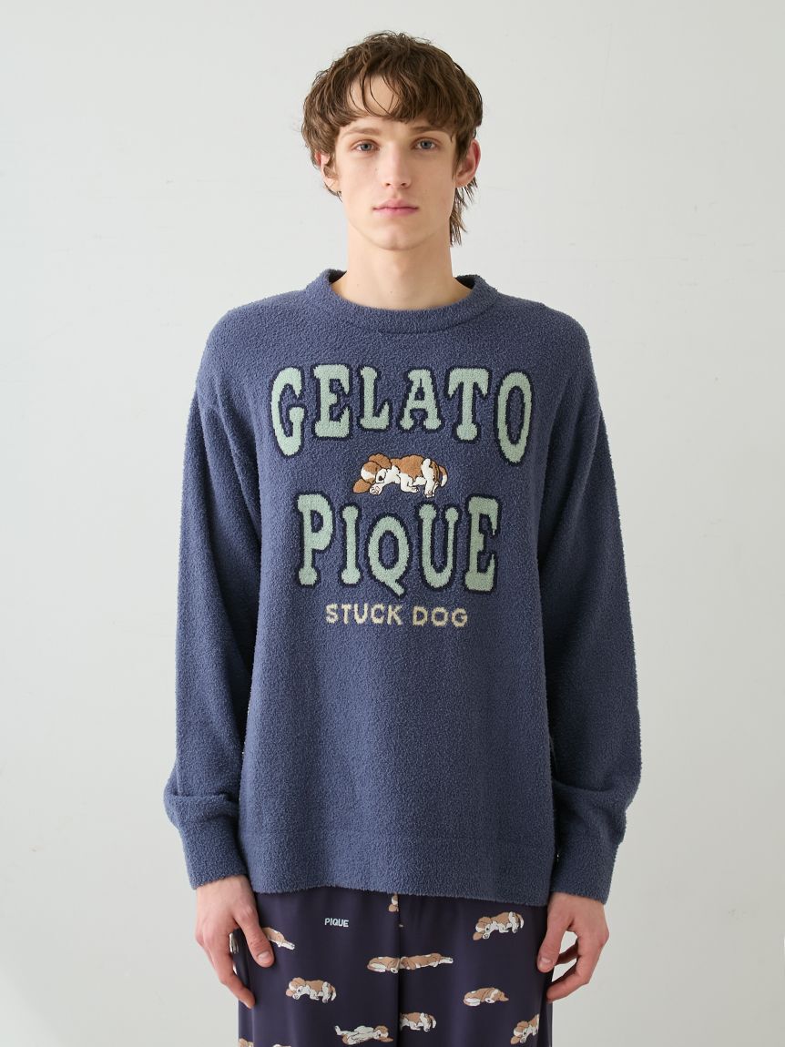 GELATO PIQUE HOMME「【HOMME】エアリーモコスリーピングドッグプルオーバー」|プルオーバー|