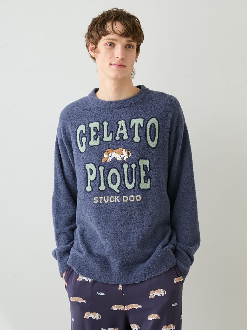 GELATO PIQUE HOMME「【HOMME】エアリーモコスリーピングドッグプルオーバー」|プルオーバー|