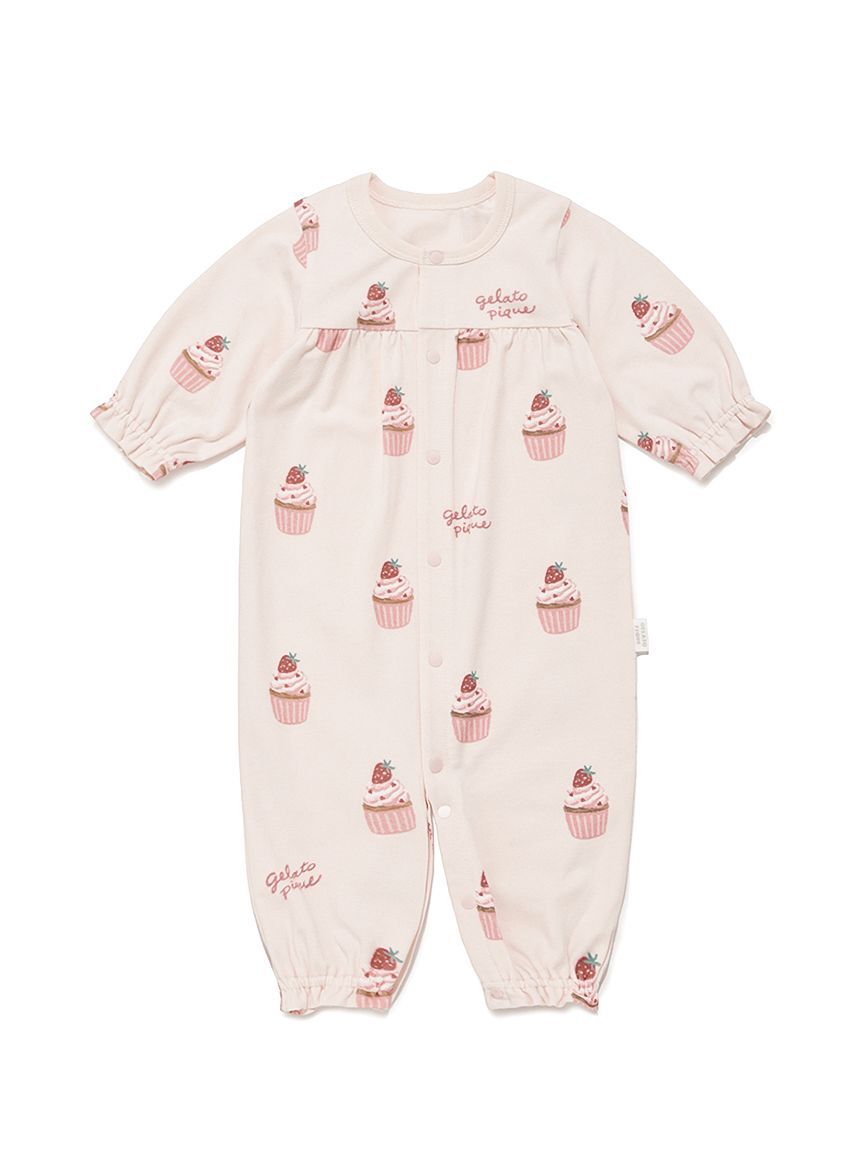 GELATO PIQUE KIDS & BABY「【BABY】新生児カップケーキ柄2WAYオール」|ロンパース|