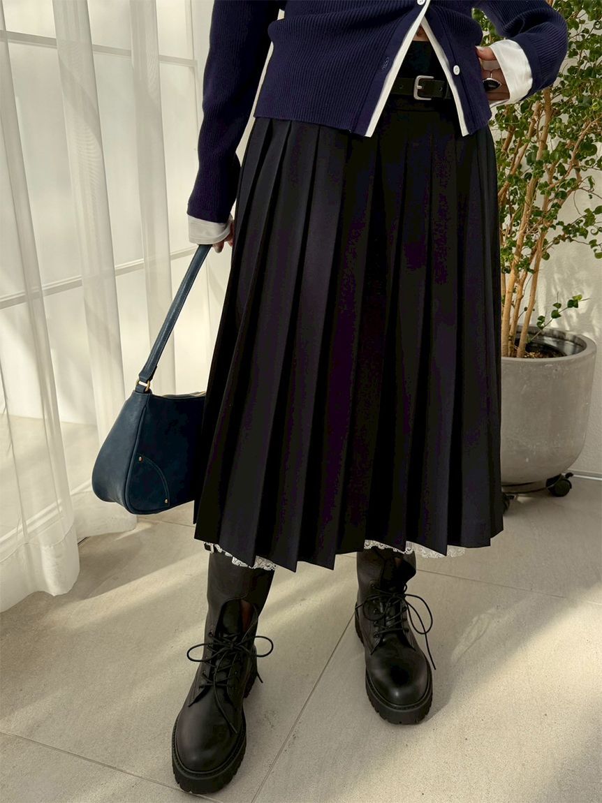 LILY BROWN「レースアップロングブーツ」|ロングブーツ|