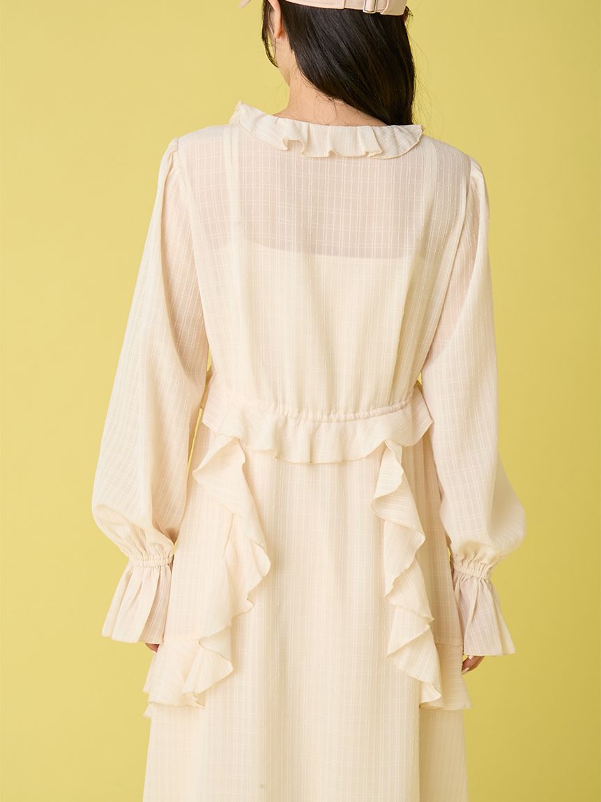 LILY BROWN「フリルガウンピース」|ワンピース|