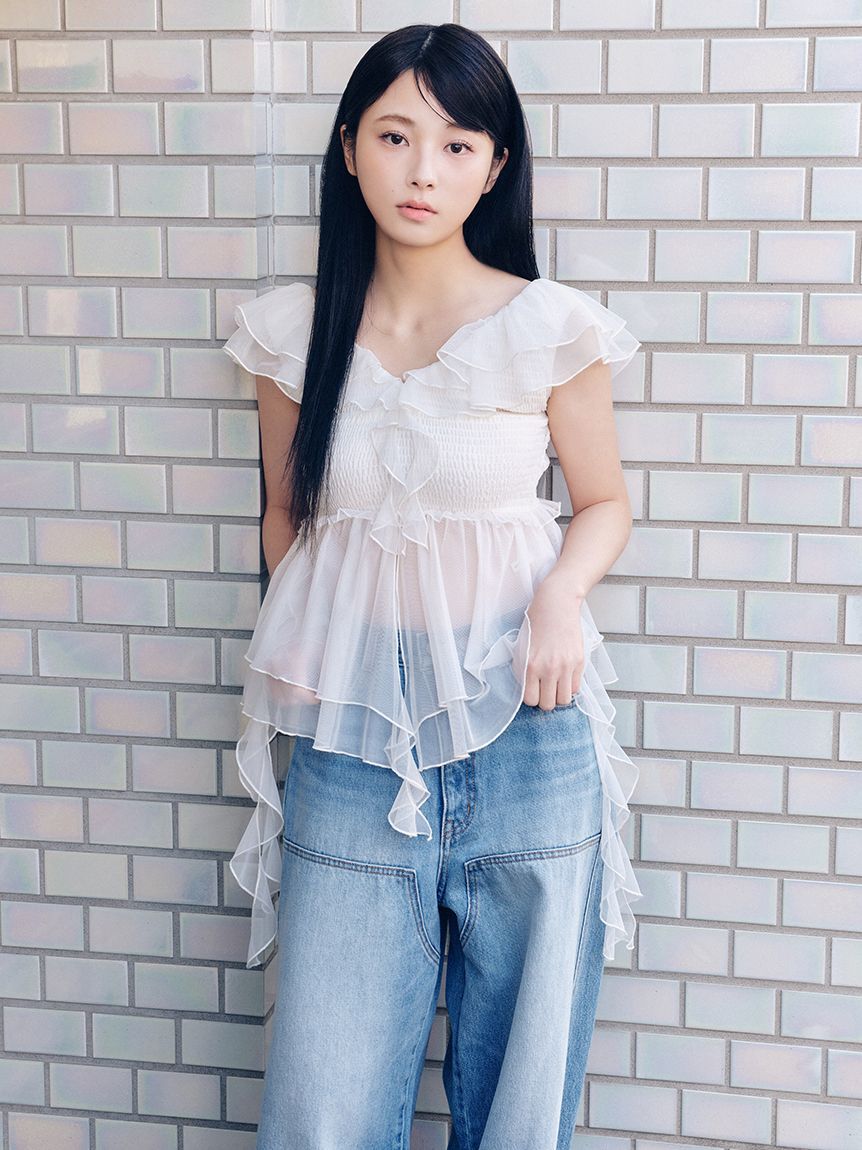 LILY BROWN「パピヨンチュールフリルトップス」|シャツ・ブラウス|OWHT