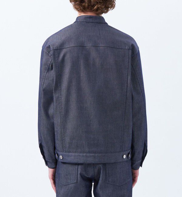 MACKINTOSH PHILOSOPHY「ナイロンチノ/ポリエステルデニム スタンドカラージャケット」|ブルゾン・スタジャン|